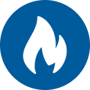 symbole gaz ou fioul